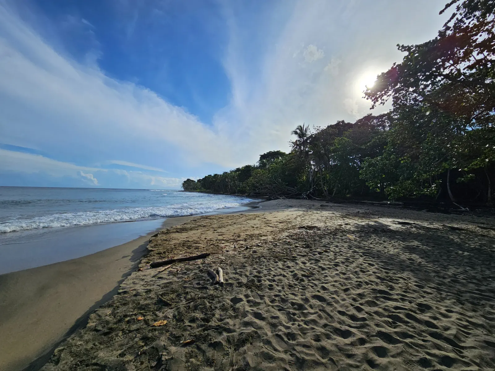 Hora azul en Punta Uva, Caribe Sur